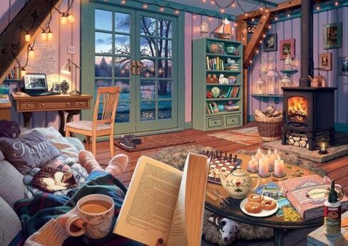 Ravensburger The Cosy Shed (1000 Piece Version of Cozy Retreat) Jigsaw Puzzle for Adults - Every Piece is Unique, Softclick Technology Means Pieces Fit Together Perfectly in Saudi Arabia