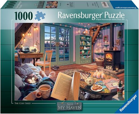 Ravensburger The Cosy Shed (1000 Piece Version of Cozy Retreat) Jigsaw Puzzle for Adults - Every Piece is Unique, Softclick Technology Means Pieces Fit Together Perfectly in Saudi Arabia