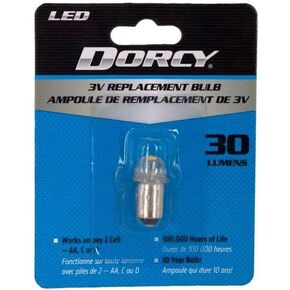 Dorcy 30-Lumen 3-Volt LED Replacement Bulb with 10-year Lifespan, (41-1643)
