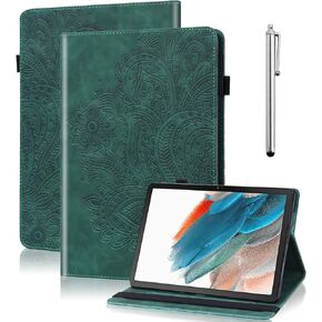 Case for Galaxy Tab S5e 10.5 2019 SM-T720/T725 Embossed Flower PU Leather Multi-Angle Stand Folio Tablet Case with Card Slot Pen Holder for Samsung Galaxy Tab S5e - Purple