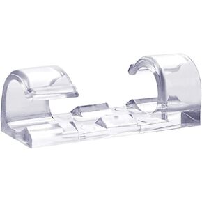 Plastics Clamps "20 packs" Telephone lines, network lines, USB cable, line fixed finishing deduction Self-Adhesive Cable Clips Organizer Drop Wire Holder Cord Management (White)