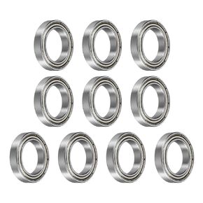 uxcell 10pcs 6810ZZ Bearing 50x65x7mm, Chrome Steel Double Shielded Precision Bearing, Lubricated Deep Groove Ball Bearings, P6 (ABEC 3)
