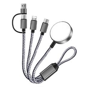 Upgraded 3 in 2 USB C Charger Cable for Apple Watch/iPhone/Airpods, Multi Wireless Fast Charger Compatible with iWatch Ultra/SE/10,9,8,7,6,5,4,3,2,1 and iPhone 16,15,14,13,12,11,Galaxy S23