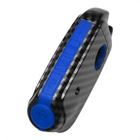 TANGSEN Smart Key Fob Case Compatible with KIA Stinger K900 3 4 Button Keyless Entry Remote Personalized Protective Cover Plastic Carbon Fiber Pattern Red Silicone