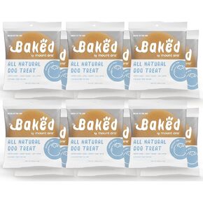 Blueberry Bake Dog Treats, 1.75 Ounce (Pack of 12), Individually Wrapped, 45g Each, All Natural, All Breed Sizes, All Life Stages, Dog Snack, Training Treat