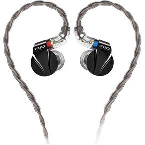 FiiO FD15 13.8mm Magnalium DLC HiFi Dynamic Driver in-Ear Earphone with Stainless Steel Shell, Detachable MMCX Cable (Silver)