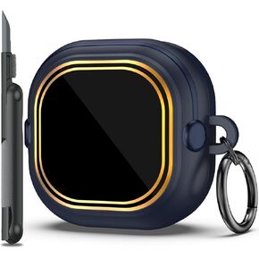 R-fun Case for Samsung Galaxy Buds FE (2023)/Galaxy Buds 2 Pro 2022/Galaxy Buds 2 2021/Galaxy Buds Pro 2021 with Keyring&Cleaning Kit-Purple