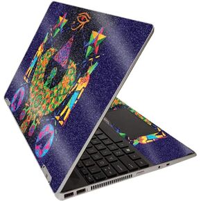 MightySkins Glossy Glitter Skin for HP Pavilion x360 15" (2020) - Fishing Flies | Protective, Durable High-Gloss Glitter Finish | Easy to Apply, Remove, and Change Styles | Made in The USA