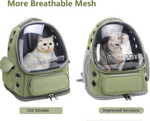 Cawypety Expandable Cat Backpack Large Space Cat Bubble Backpack Carrier in Kuwait