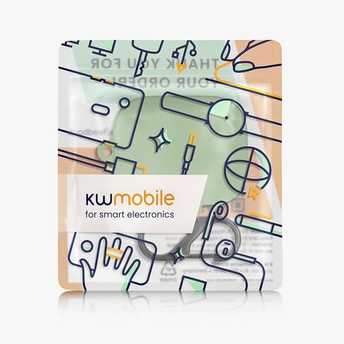 kwmobile Silicone Cover Compatible with Xiaomi Redmi Buds 5 - Case Cover Stick-On Skin with Clip - Black in Saudi Arabia