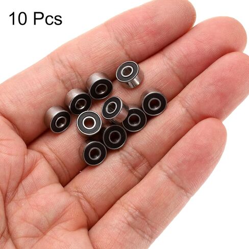 uxcell 5pcs 6710-2RS Bearing 50x62x6mm, Chrome Steel Double Rubber Seals Precision Bearing, Lubricated Deep Groove Ball Bearings, P6 (ABEC 3) in Saudi Arabia