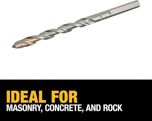 DEWALT DW5224 1/4-Inch by 4-Inch Carbide Hammer Drill Bit , Silver in Saudi Arabia