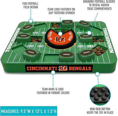 Pets First NFL Cincinnati Bengals Puzzle Toy, Puzzle Treat Dog Toy, Interactive Dog Treat Toy, Dog Puzzle in Saudi Arabia