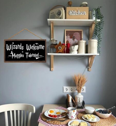 The Cupboard Under The Stairs, Funny Wizardry Theme Decor Wall Art Sign, Design Hanging Gift Decor for Home Coffee House Bar (US-G133) in Saudi Arabia