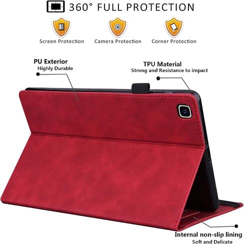Lenovo Tab M8 / Tab M8 HD LTE / Smart Tab M8 / Tab M8 FHD Case 8.0 Inch Folio Stand Shell Cover Leather Card Holder Lenovo M8 TB-8505F TB-8505X TB-8505FS TB-8705F TB-8705N,Peacock Blue in Kuwait