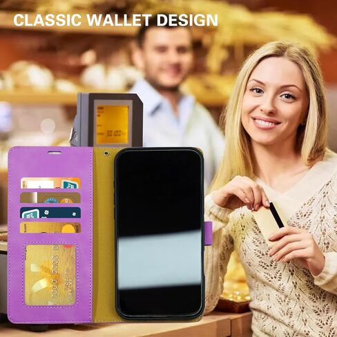 Wallet Case for iPhone 16 Pro with Card Holder and Wrist Strap-Kickstand RFID Blocking-4 Card Slots and Money Pocket-Strong Magnetic Closure-Wallet Flip Cover for iPhone 16 Pro-Pink in Saudi Arabia