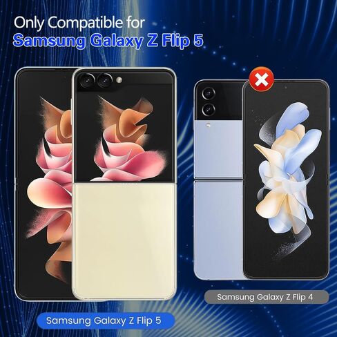 [عبوة من قطعتين واقي شاشة Samsung Galaxy Z Flip 5 EPU Film+ 2X Flip 5 طبقة داخلية مرنة للشاشة] HD شفاف عالي الوضوح، مضاد للكسر، خالٍ من الفقاعات لشاشة Samsung Galaxy Z Flip 5 5G in Kuwait