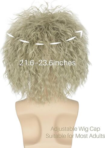 Koonfan Christmas Blonde Wig with Red Bow and Necklace Girls Women Long Braids Christmas Costume Wig Accessory in Saudi Arabia