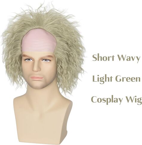 Koonfan Christmas Blonde Wig with Red Bow and Necklace Girls Women Long Braids Christmas Costume Wig Accessory in Saudi Arabia