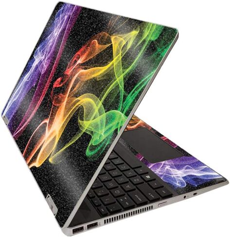 MightySkins Glossy Glitter Skin for HP Pavilion x360 15" (2020) - Paint Party | Protective, Durable High-Gloss Glitter Finish | Easy to Apply, Remove, and Change Styles | Made in The USA in Saudi Arabia