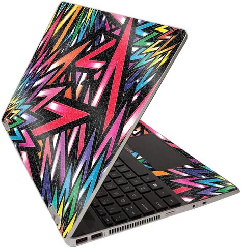 MightySkins Glossy Glitter Skin for HP Pavilion x360 15" (2020) - Paint Party | Protective, Durable High-Gloss Glitter Finish | Easy to Apply, Remove, and Change Styles | Made in The USA in Saudi Arabia