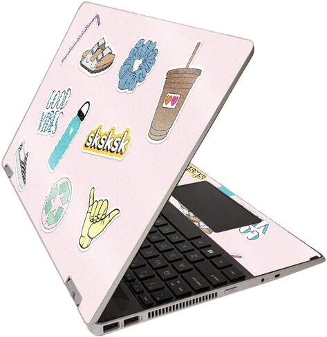 MightySkins Glossy Glitter Skin for HP Pavilion x360 15" (2020) - Paint Party | Protective, Durable High-Gloss Glitter Finish | Easy to Apply, Remove, and Change Styles | Made in The USA in Saudi Arabia