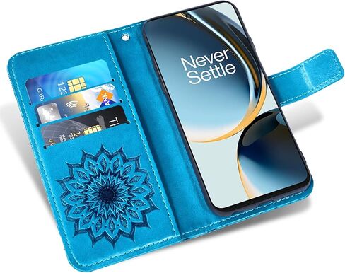 Phone Case for OnePlus Nord N30 5G/CE 3 Lite Wallet with Tempered Glass Screen Protector and Leather Slim Flip Cover Card Holder Stand Cell Accessories OPPO K11x/One Plus 1 1+ N 30/CE3 Women Rose Gold in Saudi Arabia