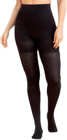 WEANMIX Women's Control Top Sheer 40D Solid Color Tights Pantyhose Reinforced Toe Silk Stockings (Black, L Size) in Kuwait