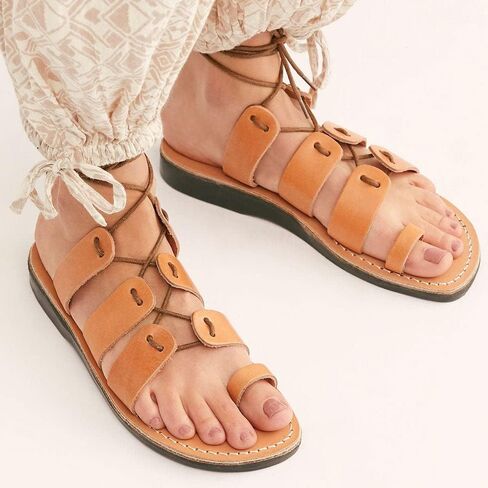 Deborah - Leather Lace Up Sandal - Womens Sandals in Saudi Arabia