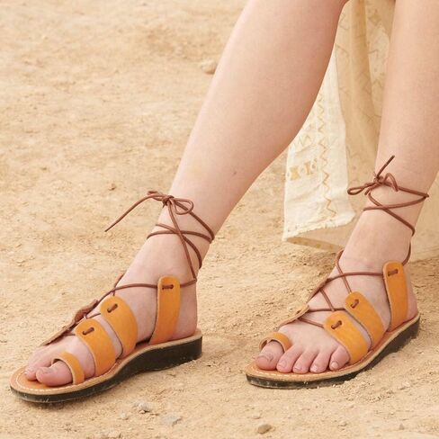 Deborah - Leather Lace Up Sandal - Womens Sandals in Saudi Arabia