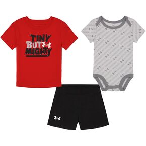 Under Armour UA 3PC GRID TOSS TAKE ME HOME SET, Red - Hoodie, 24M
