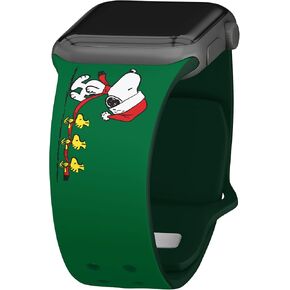 سوار ساعة Affinity Bands Peanuts Christmas HD عالي الدقة متوافق مع ساعة Apple Watch