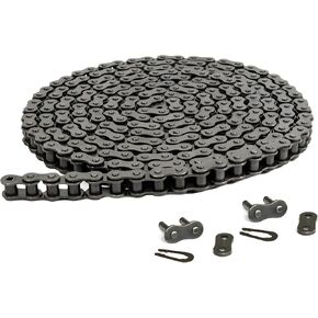 Jeremywell 40 Roller Chain 10 Feet with 2 Connecting Links for Go Karts, Mini Bikes, Scooters, ATV, MTV, Dirt Bike and Other Industrial Machinery