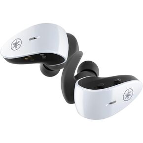 Yamaha TW-ES5A True Wireless Sport Earbuds with Bluetooth 5.2, IPX7 Waterproof, Secure Fit, Premium Sound, Qualcomm CVC Clear Voice Capture, Listening Care and Ambient Sound (Black)