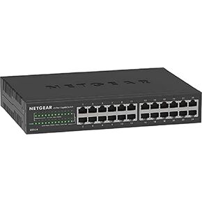 NETGEAR 16-Port Gigabit Ethernet Network Switch, Hub, Internet Splitter (GS316) - Desktop, Fanless Housing for Quiet Operation, Black