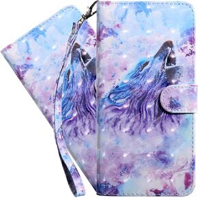 Samsung Galaxy A12 5G Preium Cute 3D PU Leather Phone Case Luxury Wallet Protector Magnetic Folio Flip Protective Phone case for Samsung Galaxy A12 5G Three Flower BX