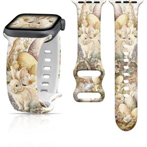 Cute Silicone Watch Bands Compatible for Apple Watch Bands for Women 38mm 40mm 41mm 42mm 44mm 45mm 49mm iWatch Bands