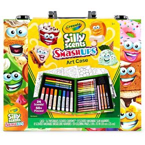 Crayola Silly Scents Mini Inspiration Art Case, Scented Crayons & Markers Set, Art Kit for Kids, Coloring Supplies, Kids Easter Basket Stuffer & Gift