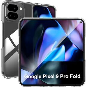 TR4U for Google Pixel Fold Case, Clear Case [Anti-Yellowing] Pixel Fold Case [Reinforced Cover PC Shockproof] Pixel Fold Phone Case [Non-Slip Slim Fit] (2023)