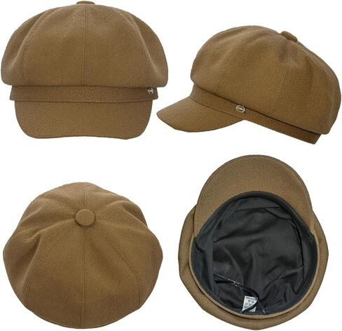 Women Wool Newsboy Hats Cabbie Hat Beret Paperboy Tweed Baker Boy Cap in Saudi Arabia