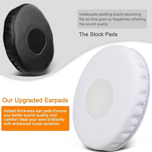 SOULWIT Earpads Replacement for Sennheiser HD239 HD238 HD231 HD229 HD228 HD220 HD219 HD218 Headphones, Ear Pads Cushions with Softer Leather, Noise Isolation Foam - Black in Saudi Arabia
