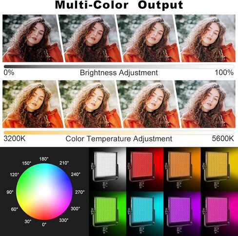 GVM RGB Led Video Light, 2PCS Video Lighting Kit with APP Control, 40W Photography Lighting Led Panel Light with 8 Kinds of The Scene Lights for Studio YouTube, 3200K-5600K, CRI 97+ in Kuwait