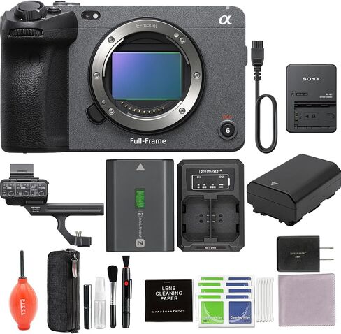 Sony FX3 Full-Frame Cinema Camera with Advanced Accessories and travel Bundle with Gadget Bag, Pixel Cleaning Kit, Battery & Charger Kit & More fx3 in Saudi Arabia