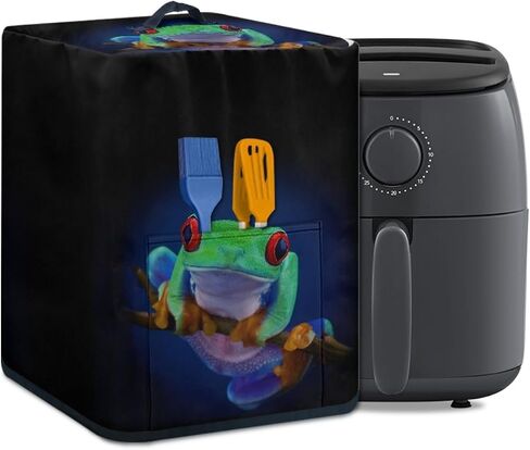 GLENLCWE Hawaiian Starfish on Beach Air Fryer Dust Cover,Electric Pressure Cooker Cover,Kitchen Small Appliance Covers Protector with Storage Pockets and Handle,Washable&Dust Proof in Kuwait
