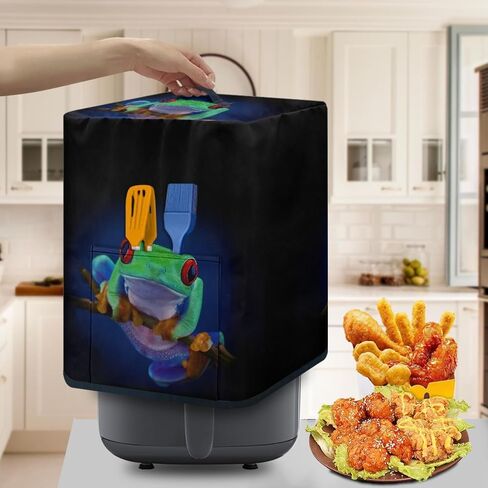 GLENLCWE Hawaiian Starfish on Beach Air Fryer Dust Cover,Electric Pressure Cooker Cover,Kitchen Small Appliance Covers Protector with Storage Pockets and Handle,Washable&Dust Proof in Kuwait