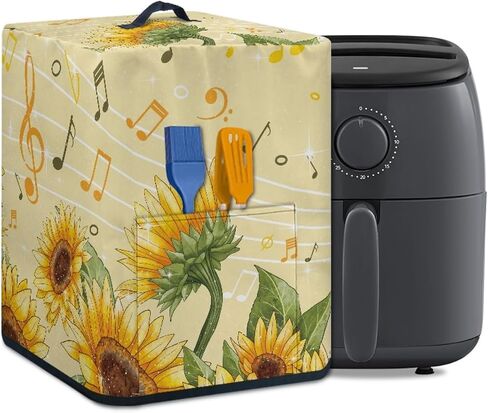 GLENLCWE Hawaiian Starfish on Beach Air Fryer Dust Cover,Electric Pressure Cooker Cover,Kitchen Small Appliance Covers Protector with Storage Pockets and Handle,Washable&Dust Proof in Kuwait