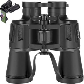 Binoculars for Adults High Powered with Phone Adapter - Compact Waterproof Hunting Binoculars for Bird Watching Hiking Concert Travel Theater with BAK4 Prism FMC Lens