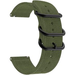 YEEJOK Venu 2S Band Nylon, Vivoactive 4S 40mm Nylon Watch Band Replacement, 18 mm Quick Released Watch Strap Compatible for Garmin Vivoactive 3S 39mm, Captain Marvel 40mm-Black