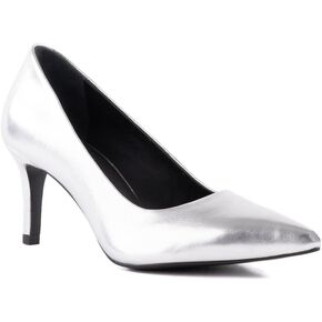 Seychelles Motive Silver Metallic Leather 8 M