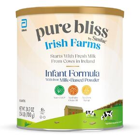 Pure Bliss by Similac Infant Formula, Gentle, Easy to Digest, Non-GMO, Powder, 24.7-oz Can, Pack of 6